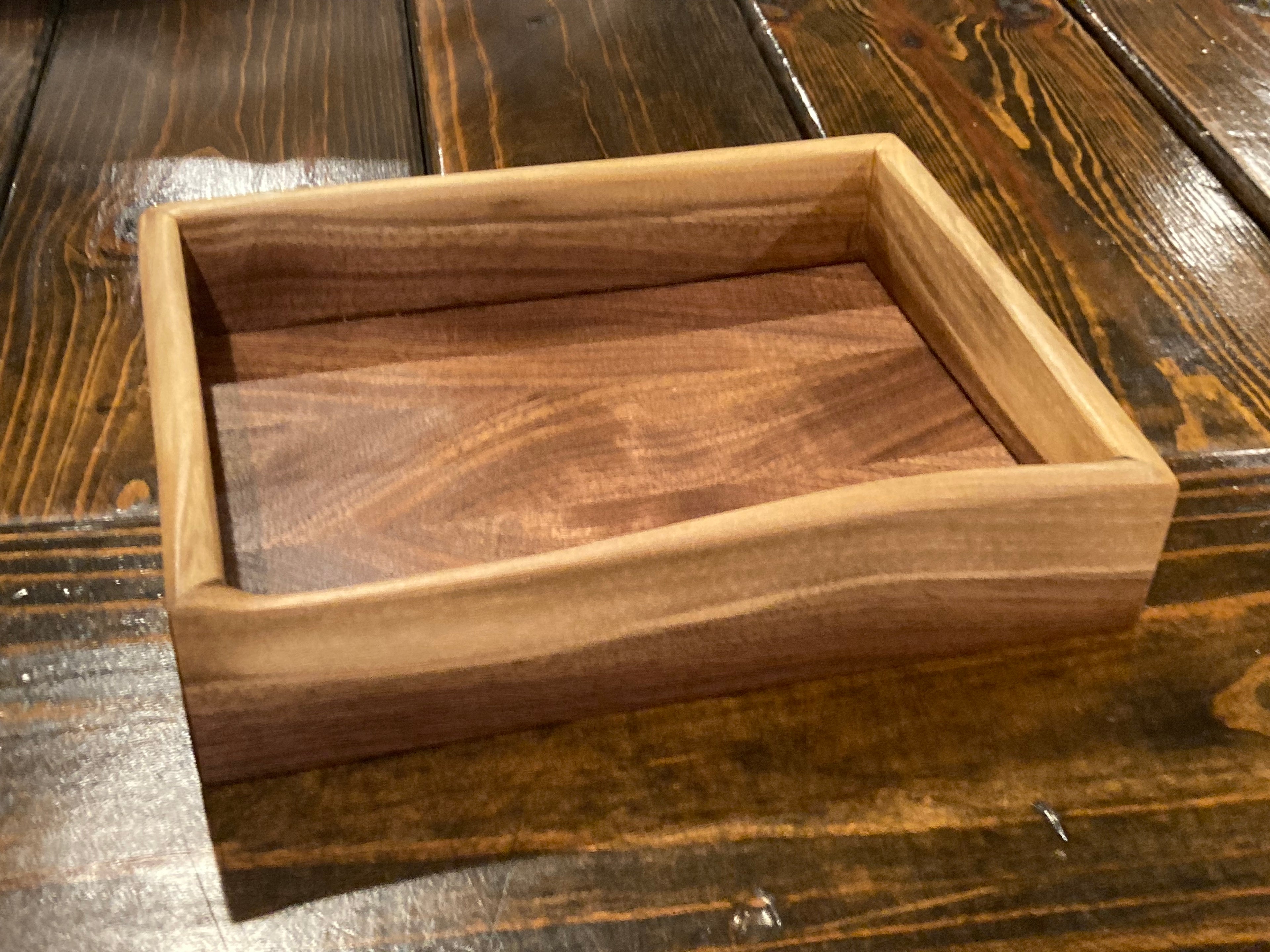 Black Walnut Live Edge Dice Tray