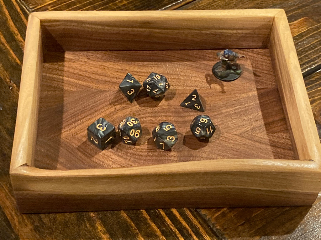Black Walnut Live Edge Dice Tray