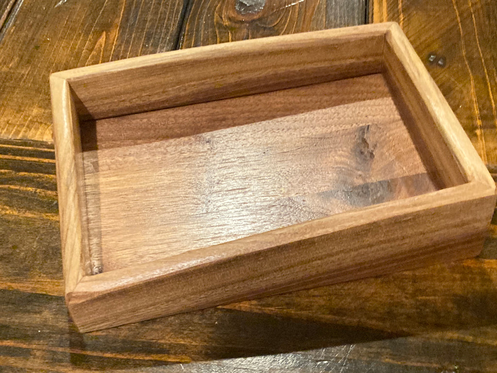 Black Walnut Live Edge Dice Tray