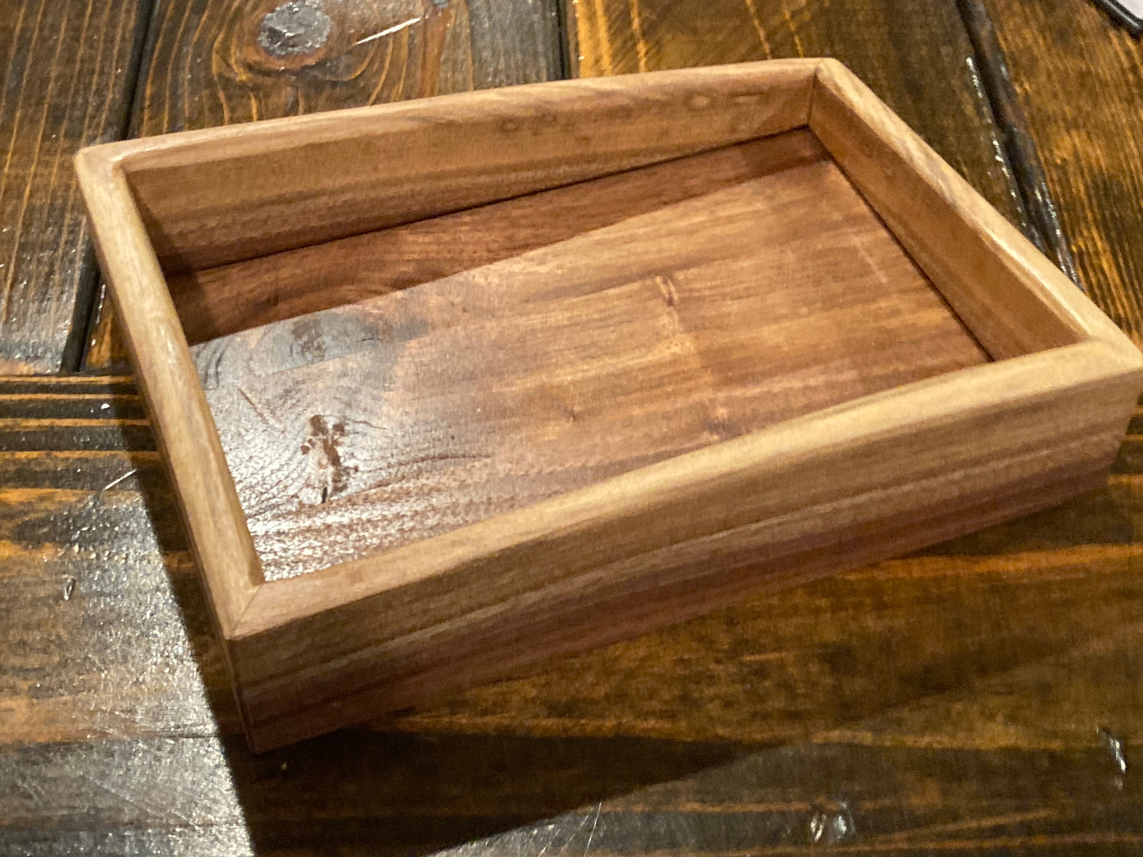 Black Walnut Live Edge Dice Tray