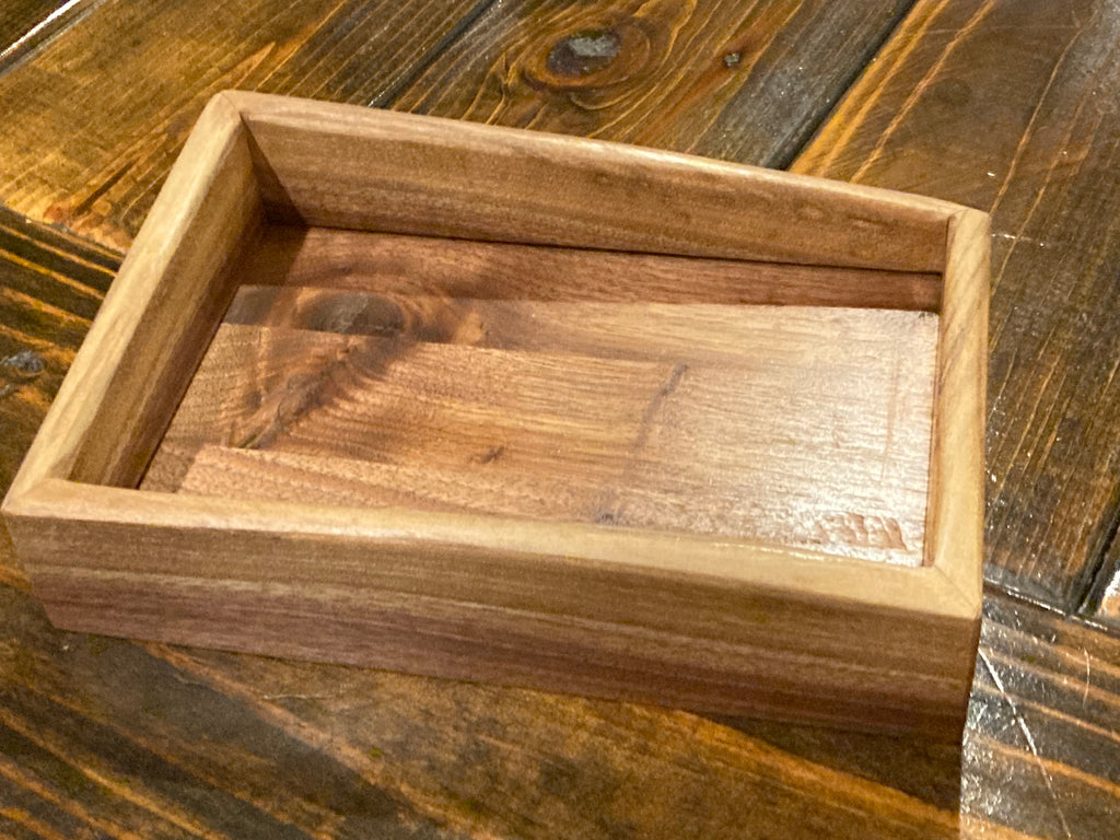 Black Walnut Live Edge Dice Tray