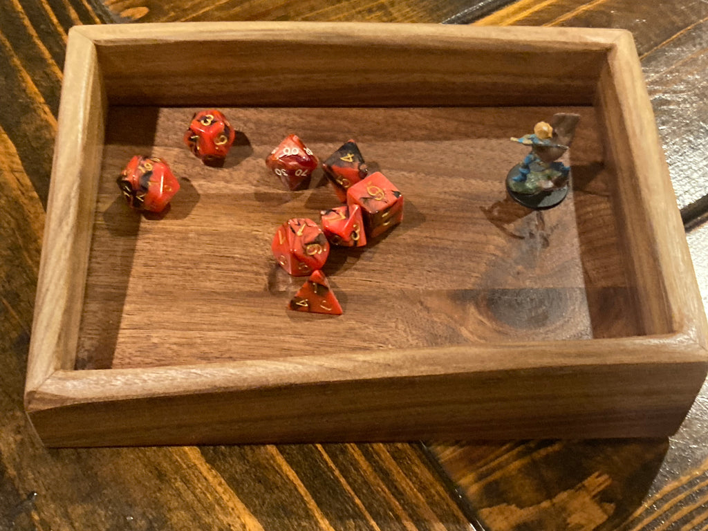 Black Walnut Live Edge Dice Tray