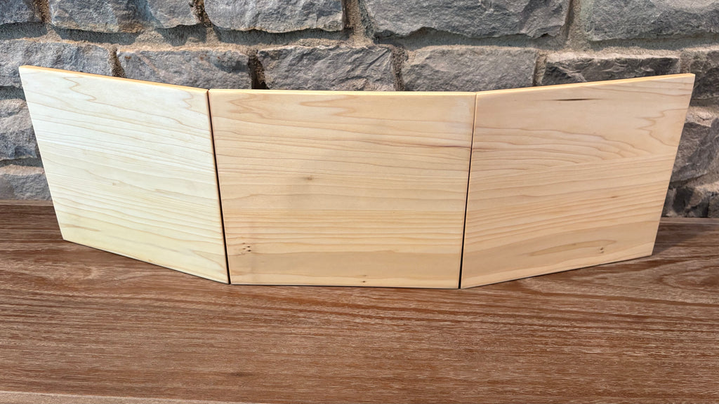 Handmade Solid Maple Game Master Screen — 3-Panel, Danish Oil Finish