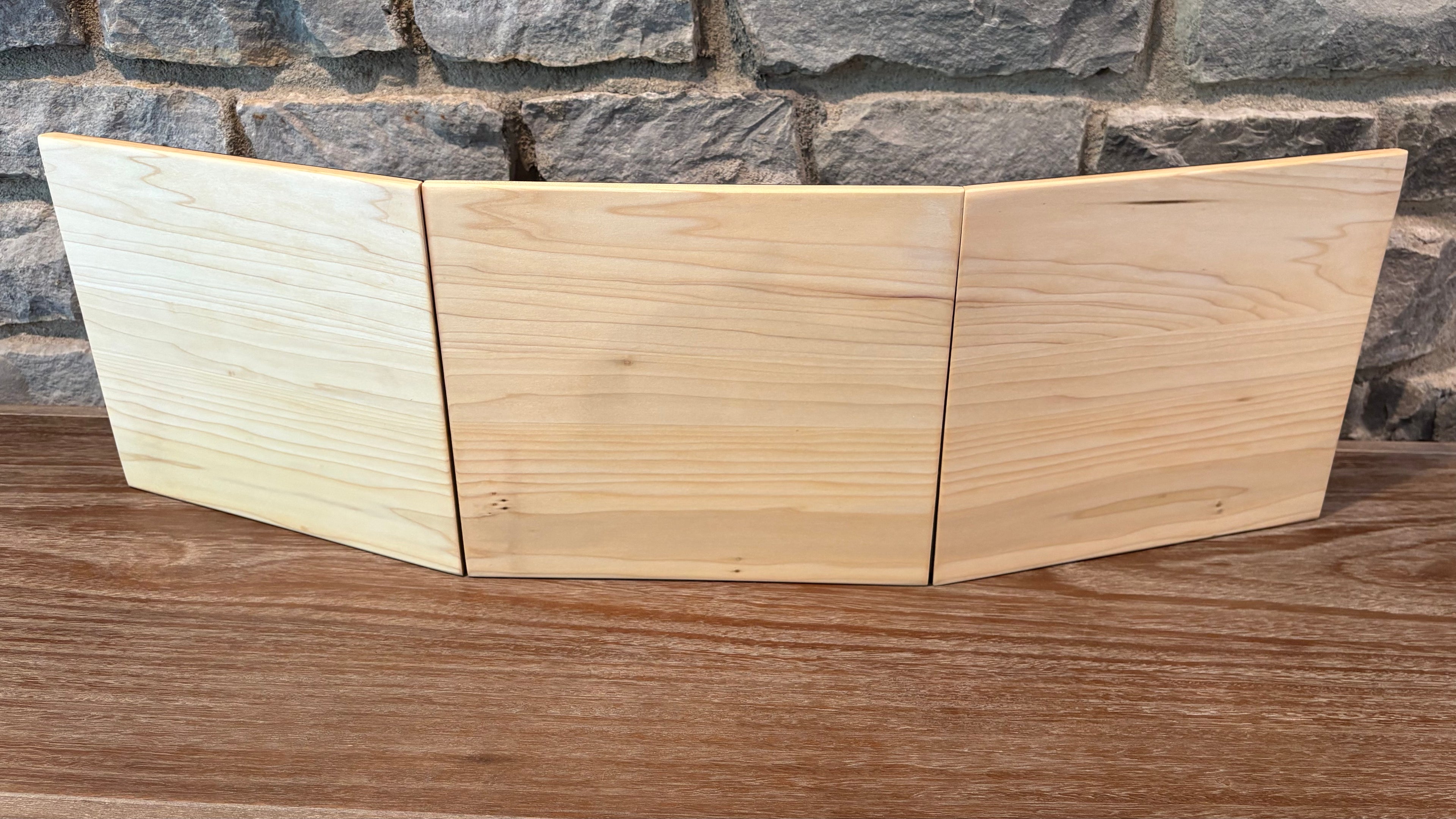 Handmade Solid Maple Game Master Screen — 3-Panel, Danish Oil Finish