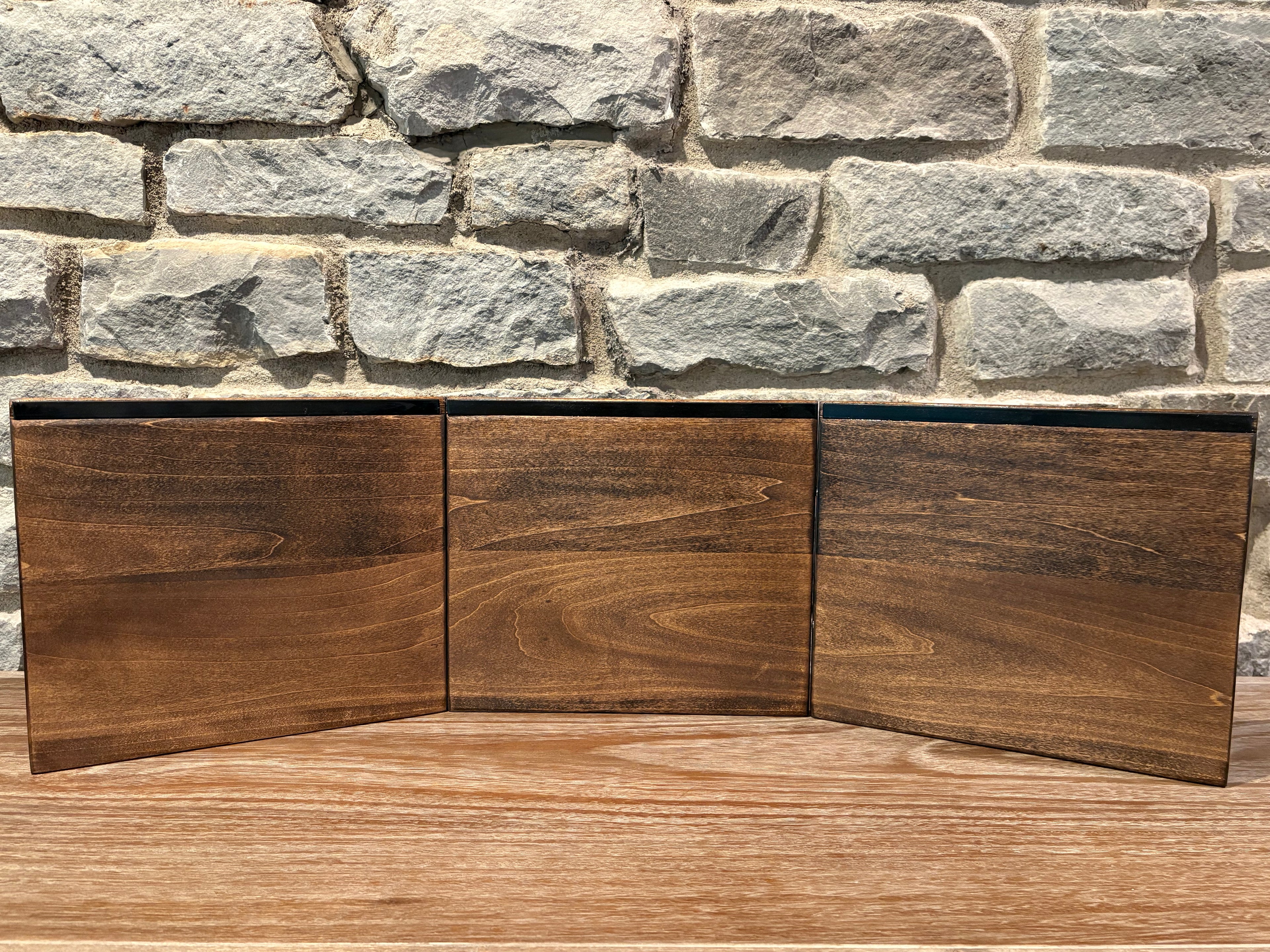 Handmade Solid Maple Game Master Screen — 3-Panel, Jacobean Finish