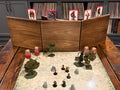 Handmade Solid Maple Game Master Screen — 3-Panel, Jacobean Finish