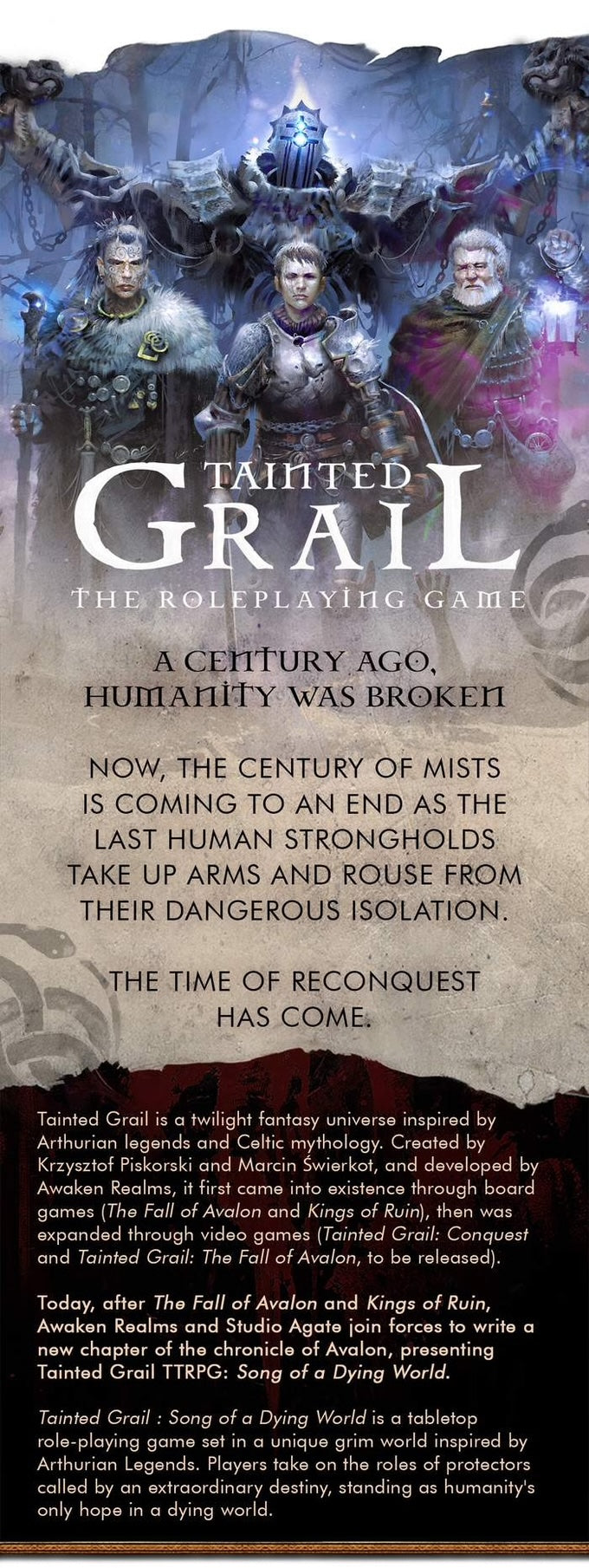 Tainted Grail RPG Song of a Dying World